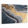 Luxurious Navy and Gold Marble Abstract Art