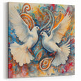 Harmony Dove Wall Art - Vibrant Dove Canvas for Dynamic Decor