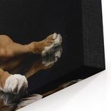 Elegant Boxer Wall Art - Cute Boxer Print - Timeless Dog Canvas Decor