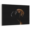 Striking Boxer Wall Art - Profound Boxer Print - Elegant Dog Canvas Decor