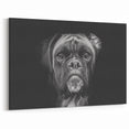 Dramatic Boxer Wall Art - Bold Boxer Print - Striking Dog Canvas Decor