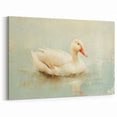 Soft Duck Wall Art - Tranquil Duck Canvas Print for Elegant Decor