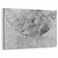 Monochrome Industrial Abstract Art - Modern Line Brush Strokes Canvas