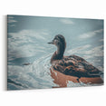 Moody Duck Wall Art - Elegant Duck Canvas Print for Modern Decor