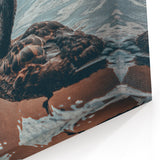 Moody Duck Wall Art - Elegant Duck Canvas Print for Modern Decor