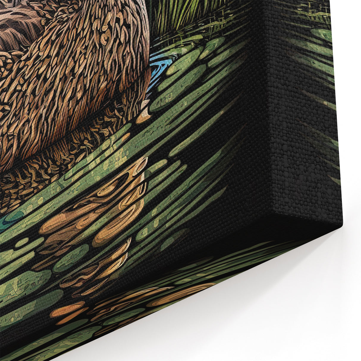 Bold Duck Wall Art - Striking Duck Canvas Print for Modern Decor