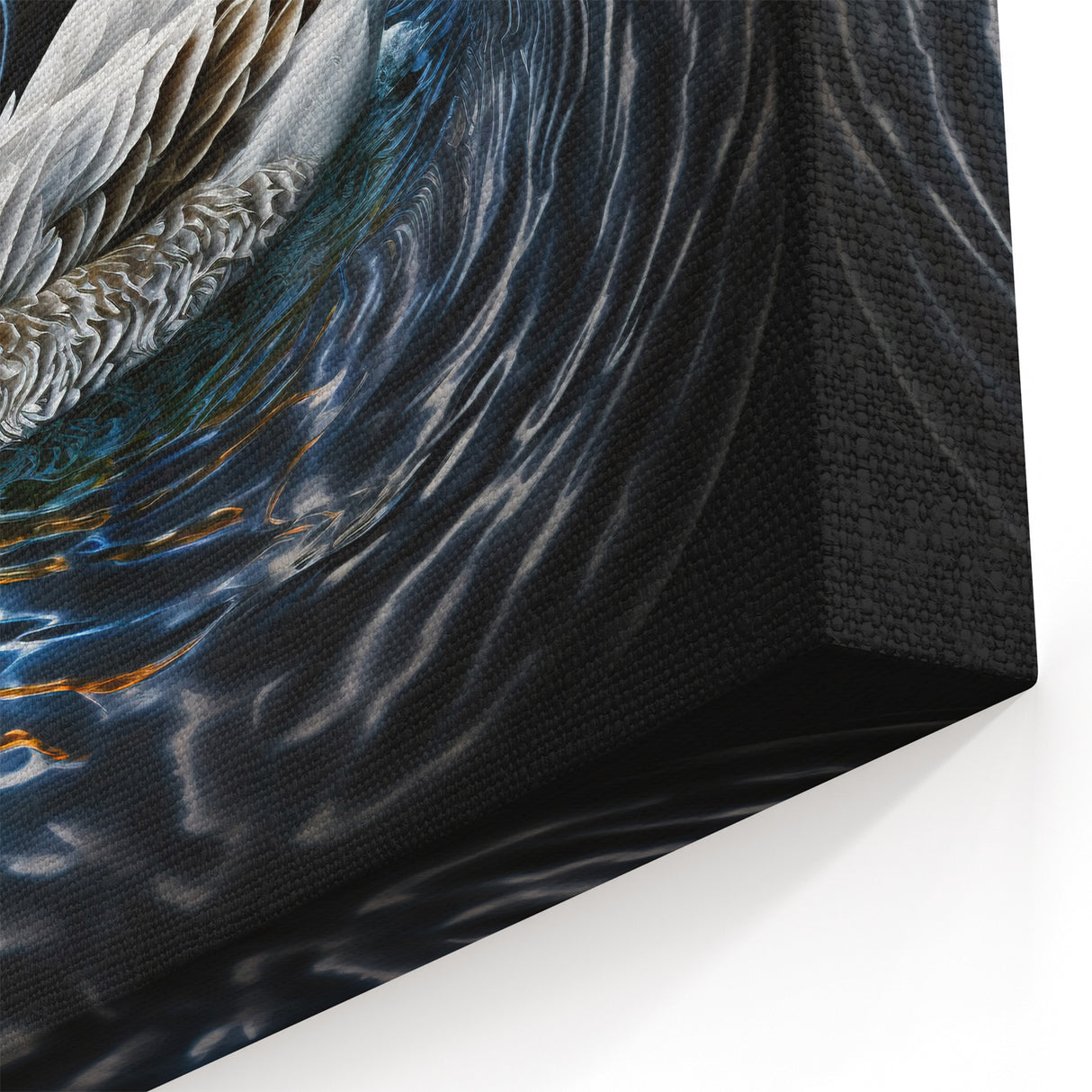 Elegant White Duck Wall Art - Graceful Duck Canvas Print for Modern Decor