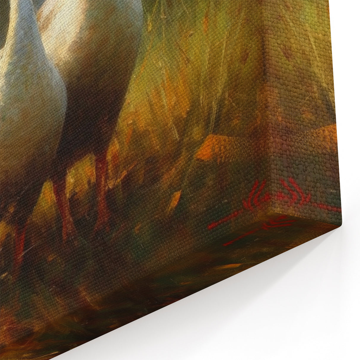 Golden Trio Duck Wall Art - Warm Duck Canvas Print for Cozy Decor