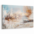 Translucent Leaf Abstract Art - Modern Brush Strokes Canvas