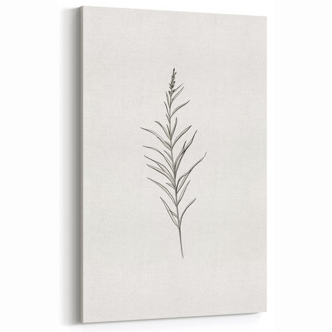 Minimalist Botanical Line Art - Modern Simple Abstract Wall Art Decor