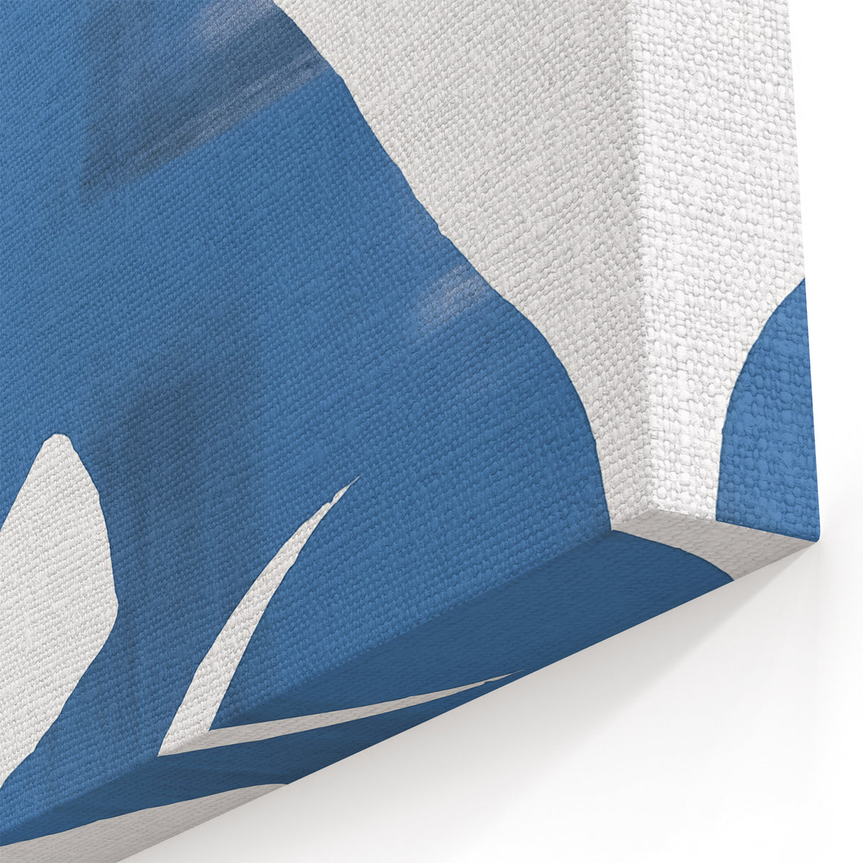 Blue Silhouette Minimalist Art - Modern Simple Abstract Wall Decor