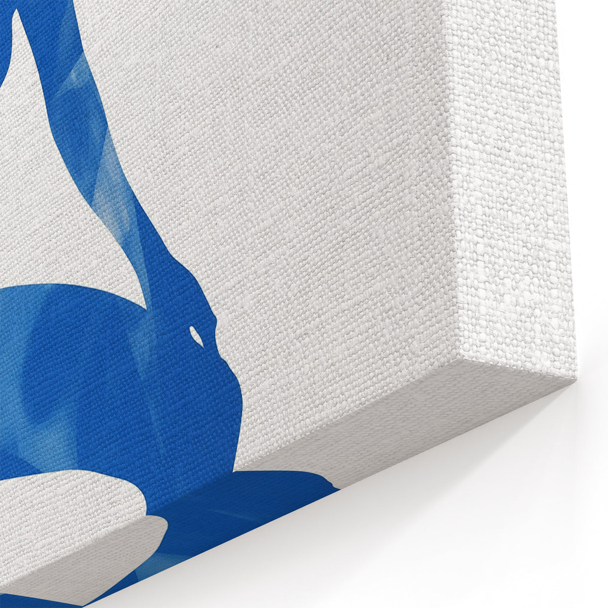 Blue Harmony Silhouette - Minimalist Modern Simple Abstract Wall Decor