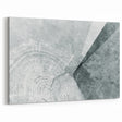 Monochrome Tree Rings Abstract Art - Modern Geometric Canvas