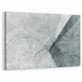 Monochrome Tree Rings Abstract Art - Modern Geometric Canvas