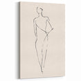 Elegant Minimalist Abstract Art - Modern Line Drawing Wall Decor