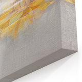 Bold Black and Gold Abstract Art - Modern Line Canvas
