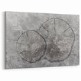 Abstract Line Art - Double Strokes Geometric Canvas for Modern Decor