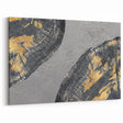 Textured Black and Gold Abstract Art - Modern Canvas