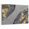 Textured Black and Gold Abstract Art - Modern Canvas