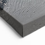 Textured Black and Gold Abstract Art - Modern Canvas