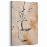 Minimalist Abstract Fruit Art - Modern Line Drawing Wall Decor