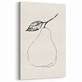 Minimalist Abstract Pear Art - Modern Botanical Line Drawing