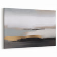 Abstract Brush Strokes - Black, White, and Gold Modern Canvas Art