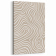 Modern Minimalist Abstract Art - Wavy Organic Line Pattern