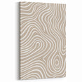Modern Minimalist Abstract Art - Wavy Organic Line Pattern