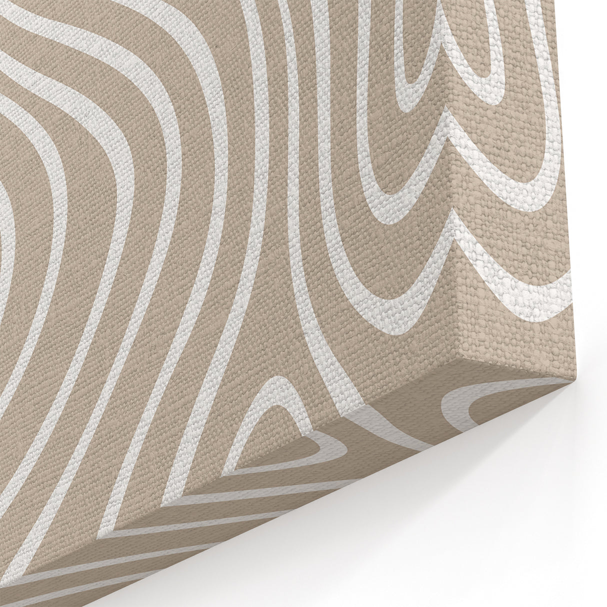 Modern Minimalist Abstract Art - Wavy Organic Line Pattern