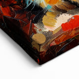 Cozy Sleeping Cat Wall Art - Vibrant Cat Canvas for Warm Home Decor