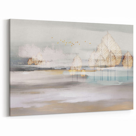 Elegant Abstract Line Art - Brush Strokes on Modern Canvas