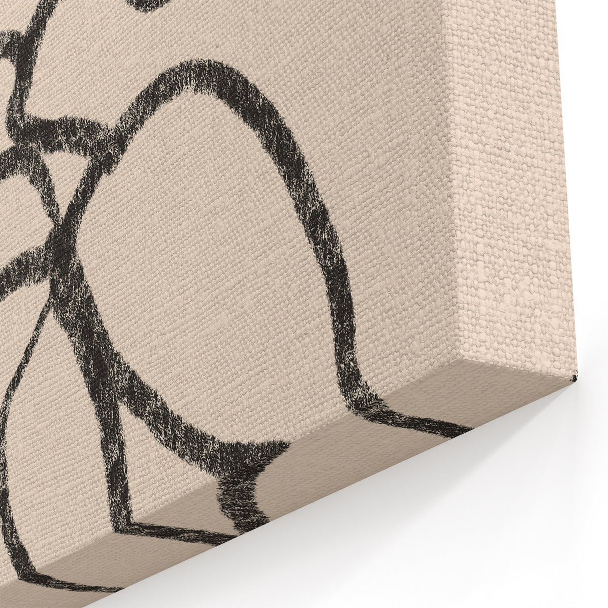 Minimalist Abstract Leaf Art - Modern Botanical Line Drawing