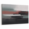 Abstract Brush Strokes - Bold Modern Canvas Art in Dark Tones