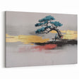 Modern Strokes and Lines Abstract Art on Canvas with Geometric Line Designs