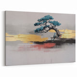 Modern Strokes and Lines Abstract Art on Canvas with Geometric Line Designs