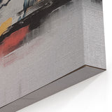 Modern Strokes and Lines Abstract Art on Canvas with Geometric Line Designs