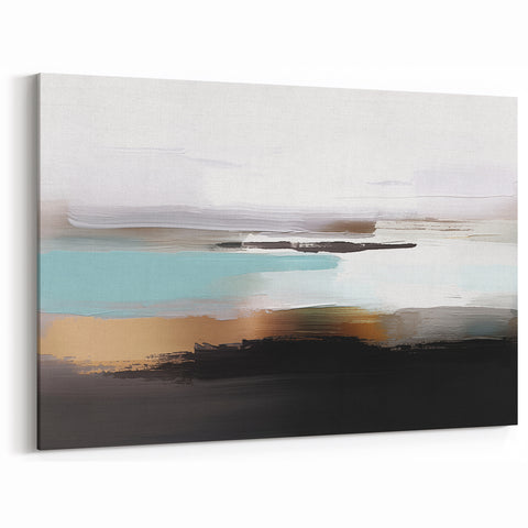Abstract Strokes and Lines Art with Earth Tones and Minimalist Design