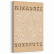 Kindness Connects - Minimalist Abstract Art with Inspirational Quote