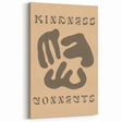 Kindness Connects Minimalist Art - Organic Shapes Modern Decor