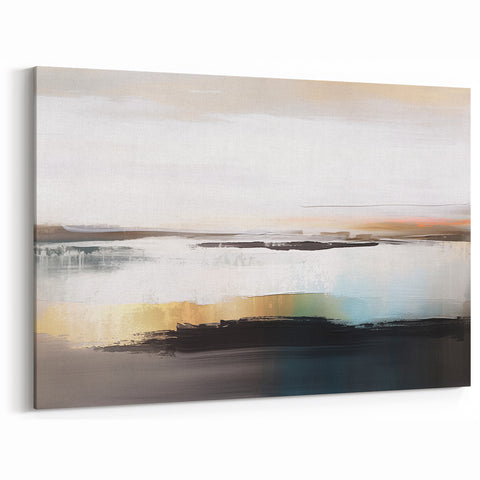 Elegant Strokes and Lines Abstract Art - Modern Brush Strokes Canvas