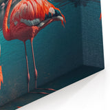 Flamingo Wall Art - Tropical Flamingo Canvas Print for Elegant Decor