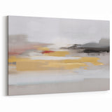 Golden Hues and Abstract Lines - Modern Strokes and Lines Art Print