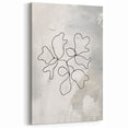 Minimalist Abstract Flower Art - Modern Line Drawing Wall Decor