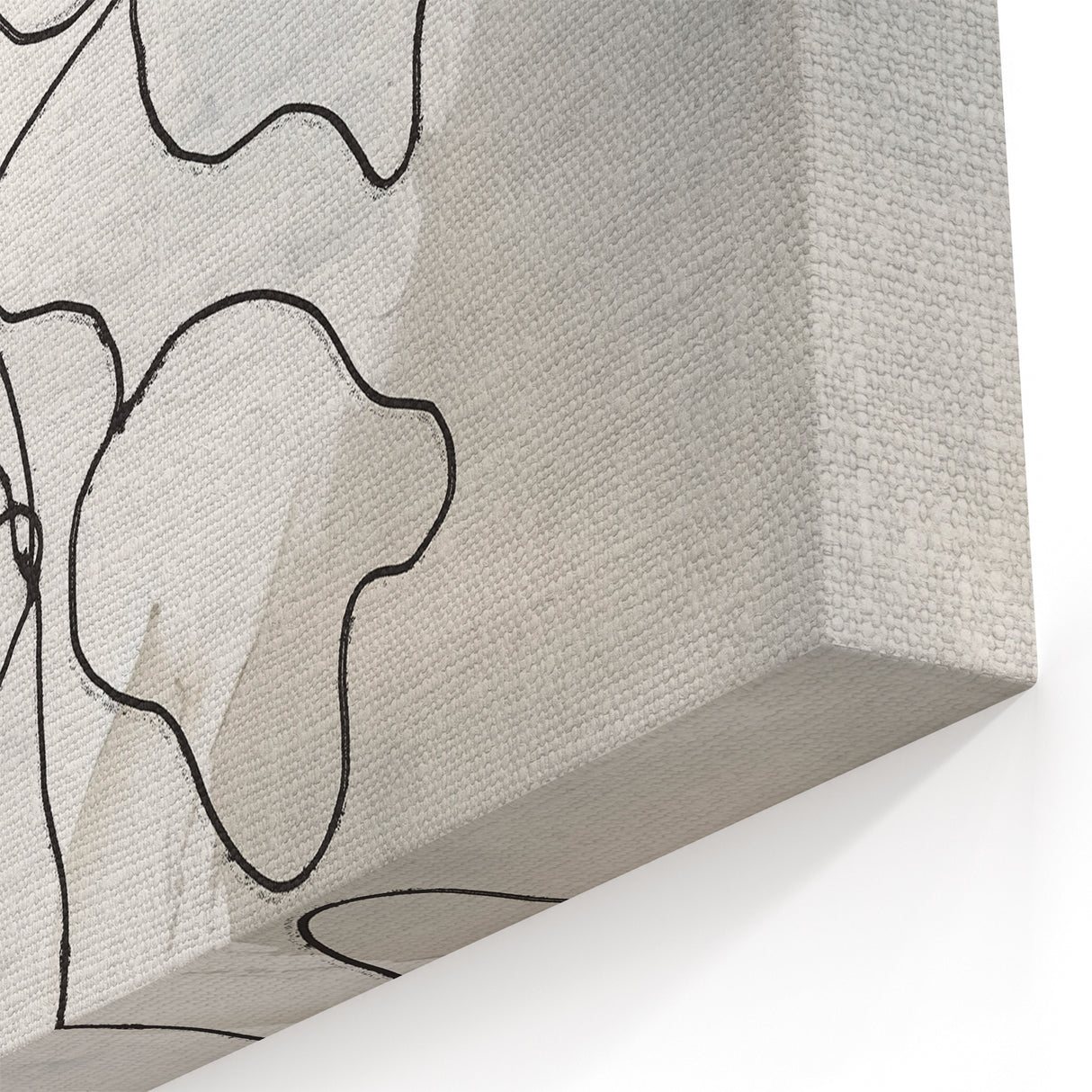 Minimalist Abstract Flower Art - Modern Line Drawing Wall Decor