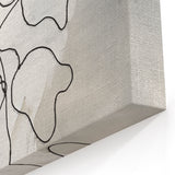 Minimalist Abstract Flower Art - Modern Line Drawing Wall Decor