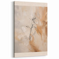 Elegant Minimalist Abstract Flower Art - Modern Geometric Canvas Print
