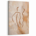 Modern Minimalist Abstract Figure Art - Simple Geometric Canvas Print
