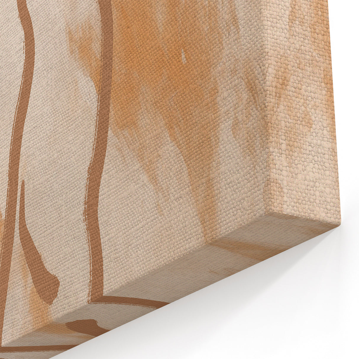 Modern Minimalist Abstract Figure Art - Simple Geometric Canvas Print