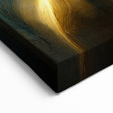 Refined Blue and Gold Abstract Line Art - Modern Wall Art Decor